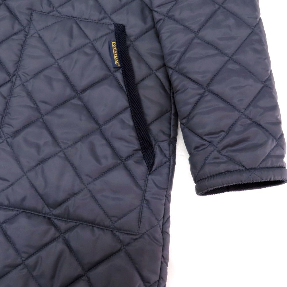 【中古】ラベンハム LAVENHAM ポリエステル 中綿入り キルティングコート ネイビー【サイズ36】【 状態ランクB 】【 メンズ 】[BPD]