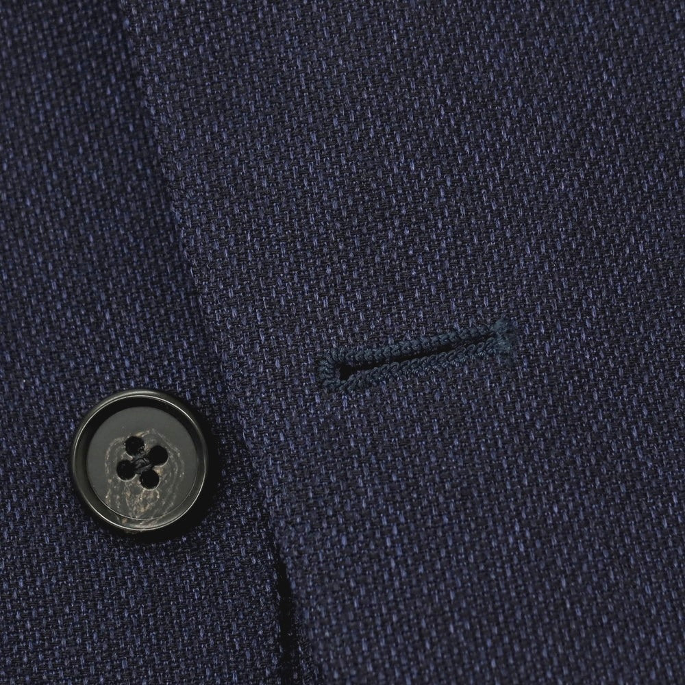 【中古】グリーンレーベルリラクシング green label relaxing ECOPET ポリエステル 2B テーラードジャケット ネイビー【サイズ44】【 状態ランクC 】【 メンズ 】