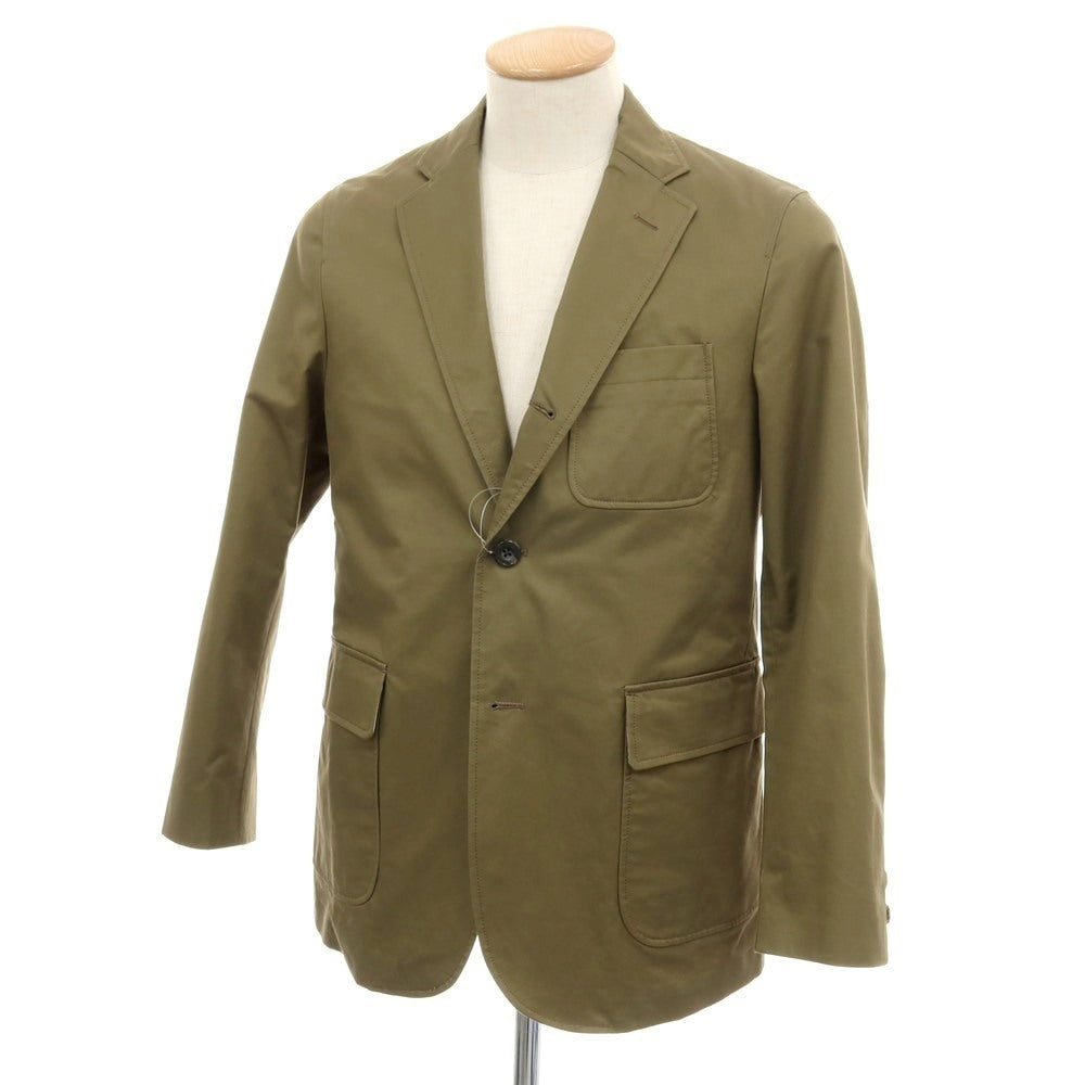 【中古】ビームスプラス BEAMS PLUS コットン 3B カジュアルジャケット オリーブグリーン【サイズS】【 状態ランクC 】【 メンズ 】