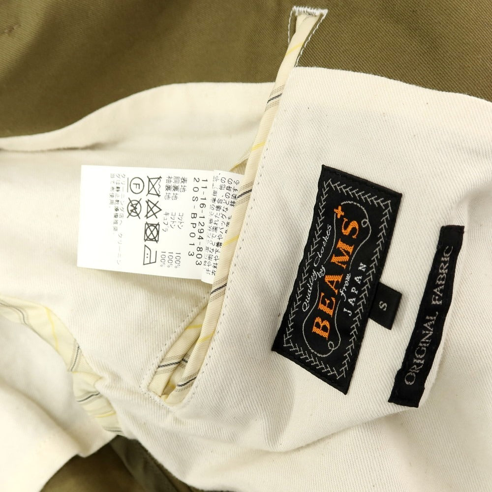 【中古】ビームスプラス BEAMS PLUS コットン 3B カジュアルジャケット オリーブグリーン【サイズS】【 状態ランクC 】【 メンズ 】