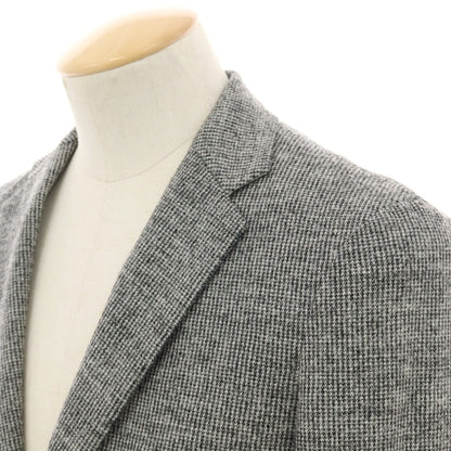 【中古】シップス SHIPS ウールナイロン ハウンドトゥース 2B テーラードジャケット ブラックxホワイト【 S 】【 状態ランクB 】【 メンズ 】