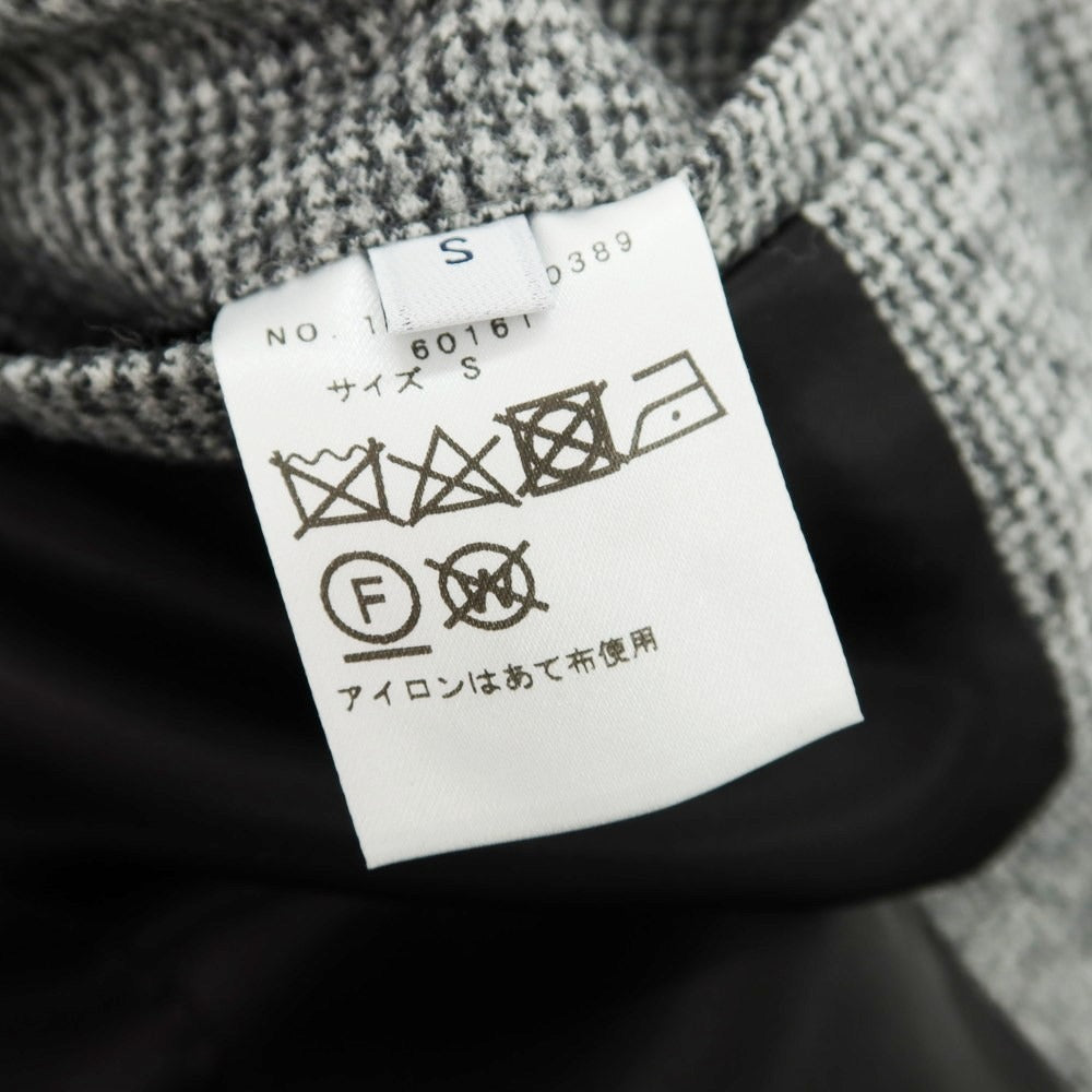 【中古】シップス SHIPS ウールナイロン ハウンドトゥース 2B テーラードジャケット ブラックxホワイト【サイズS】【 状態ランクB 】【 メンズ 】[BPD]