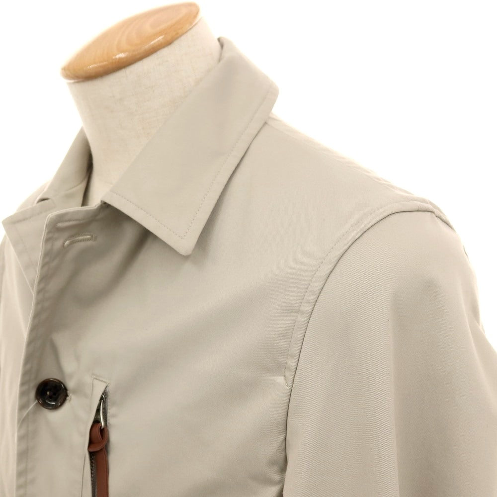 【中古】シップス SHIPS ストレッチ ポリエステルコットン ライトカバージャケット ライトグレー【サイズS】【 状態ランクC 】【 メンズ 】