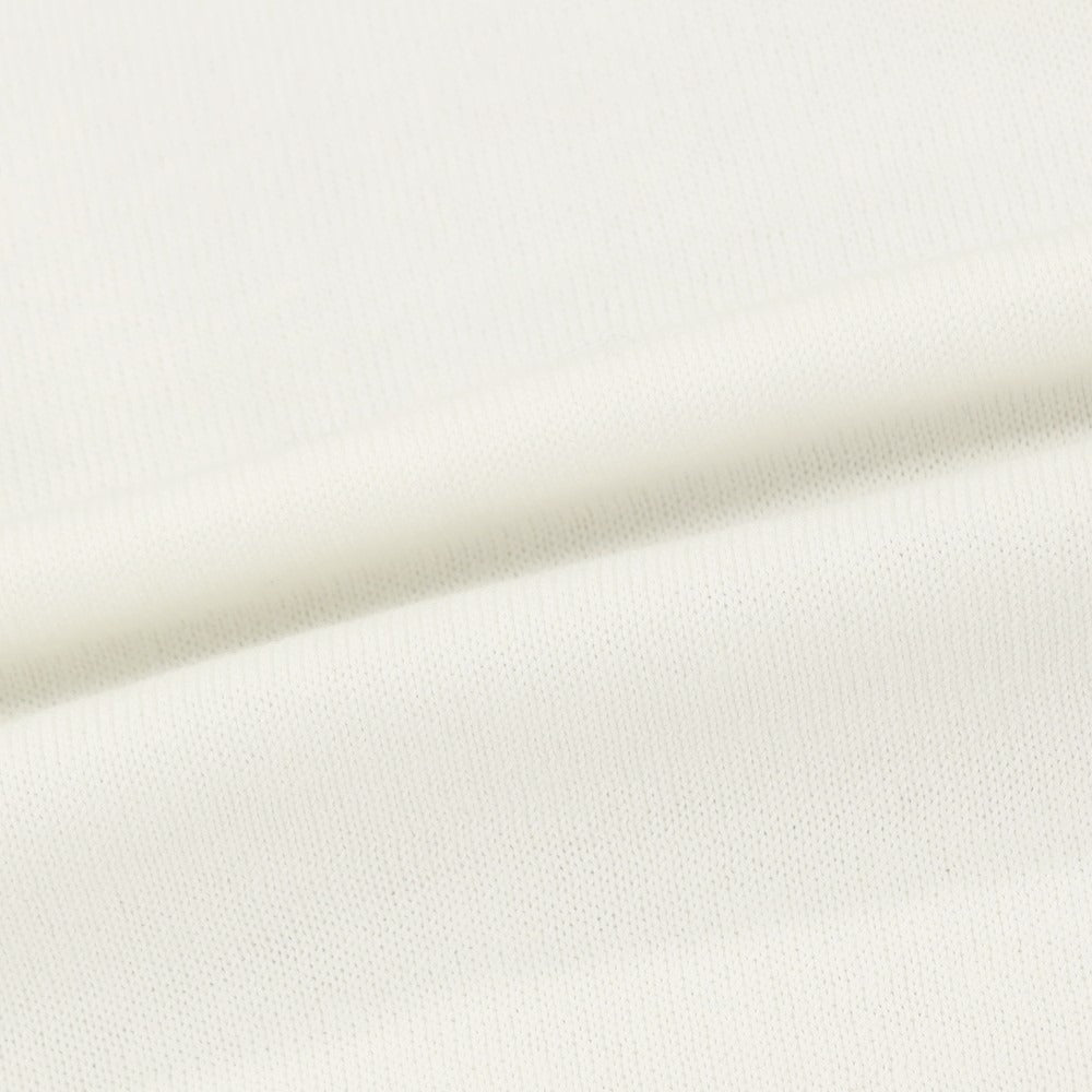 【中古】グランサッソ GRAN SASSO ハイゲージ フレッシュコットン クルーネック 半袖 プルオーバーニット ホワイト【サイズ44】【 状態ランクB 】【 メンズ 】