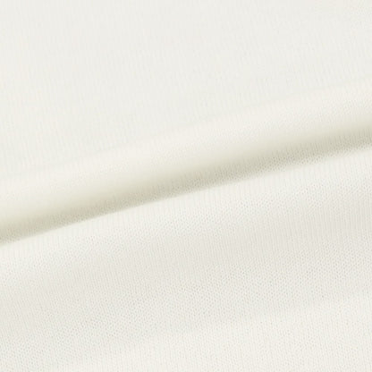 【中古】グランサッソ GRAN SASSO ハイゲージ フレッシュコットン クルーネック 半袖 プルオーバーニット ホワイト【サイズ44】【 状態ランクB 】【 メンズ 】