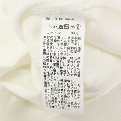 【中古】グランサッソ GRAN SASSO ハイゲージ フレッシュコットン クルーネック 半袖 プルオーバーニット ホワイト【サイズ44】【 状態ランクB 】【 メンズ 】