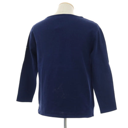 【中古】セントジェームス SAINT JAMES コットン バスクシャツ ネイビー【 4 】【 状態ランクC 】【 メンズ 】