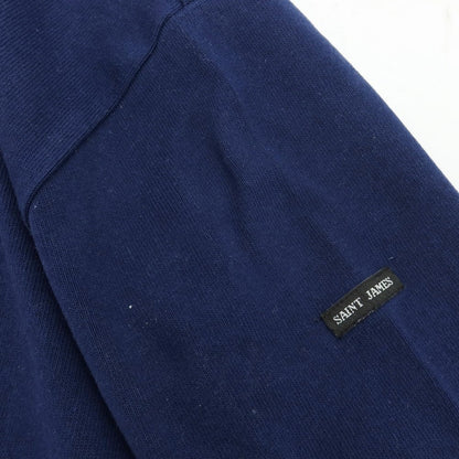【中古】セントジェームス SAINT JAMES コットン バスクシャツ ネイビー【 4 】【 状態ランクC 】【 メンズ 】