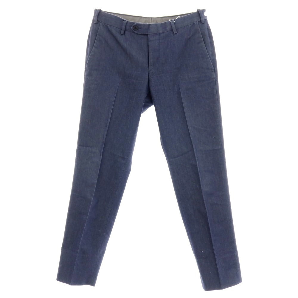 【中古】グリーンレーベルリラクシング green label relaxing コットン カジュアルスラックスパンツ ネイビー【サイズS】【 状態ランクB 】【 メンズ 】