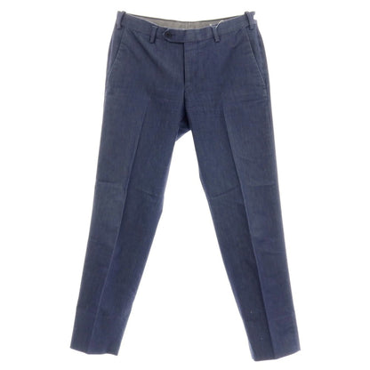 【中古】グリーンレーベルリラクシング green label relaxing コットン カジュアルスラックスパンツ ネイビー【サイズS】【 状態ランクB 】【 メンズ 】