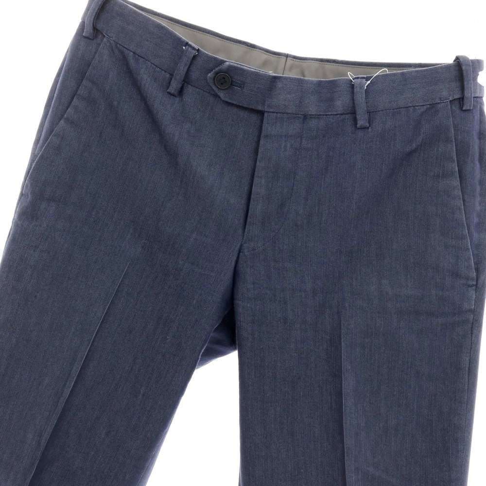 【中古】グリーンレーベルリラクシング green label relaxing コットン カジュアルスラックスパンツ ネイビー【サイズS】【 状態ランクB 】【 メンズ 】