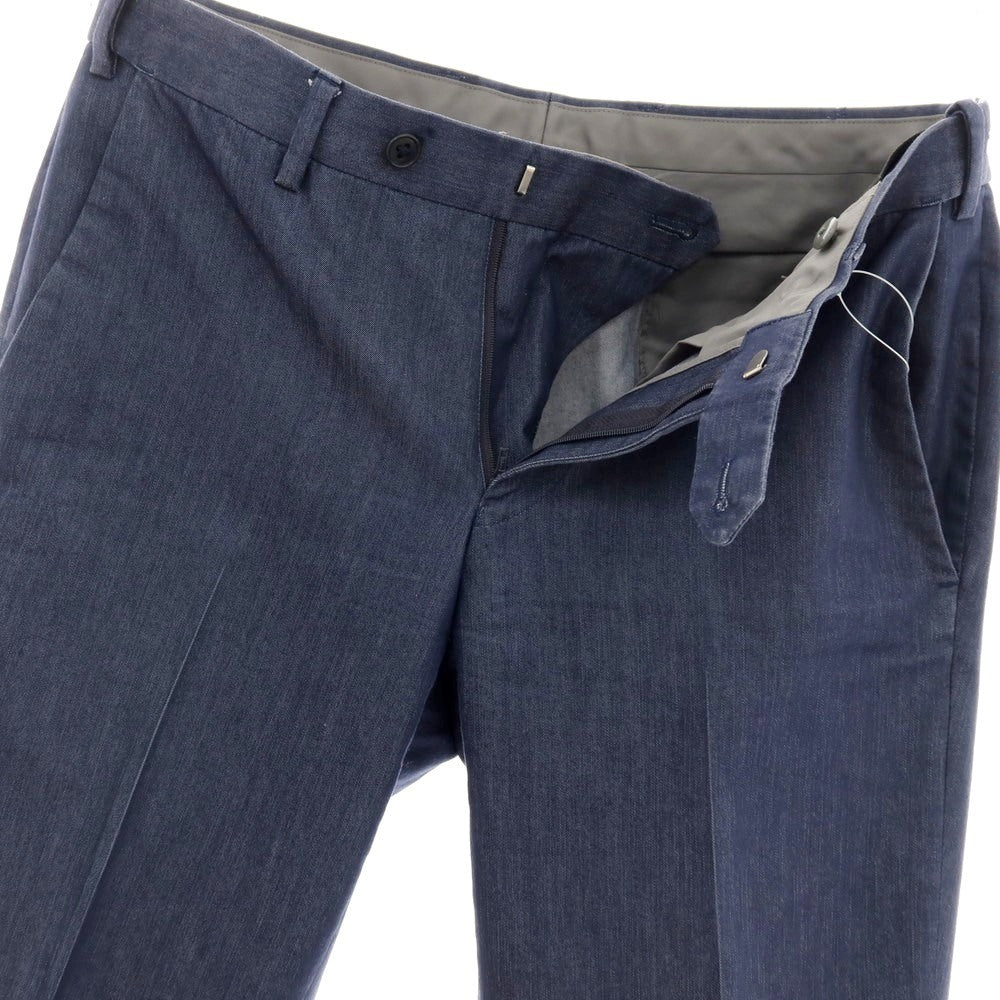 【中古】グリーンレーベルリラクシング green label relaxing コットン カジュアルスラックスパンツ ネイビー【サイズS】【 状態ランクB 】【 メンズ 】
