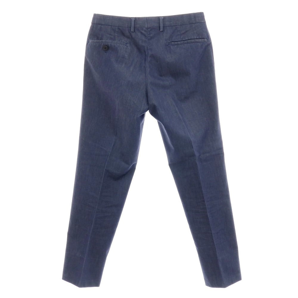 【中古】グリーンレーベルリラクシング green label relaxing コットン カジュアルスラックスパンツ ネイビー【サイズS】【 状態ランクB 】【 メンズ 】