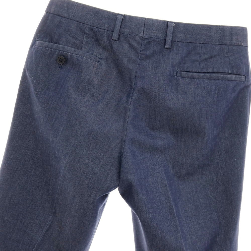 【中古】グリーンレーベルリラクシング green label relaxing コットン カジュアルスラックスパンツ ネイビー【サイズS】【 状態ランクB 】【 メンズ 】