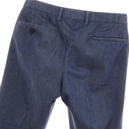 【中古】グリーンレーベルリラクシング green label relaxing コットン カジュアルスラックスパンツ ネイビー【サイズS】【 状態ランクB 】【 メンズ 】