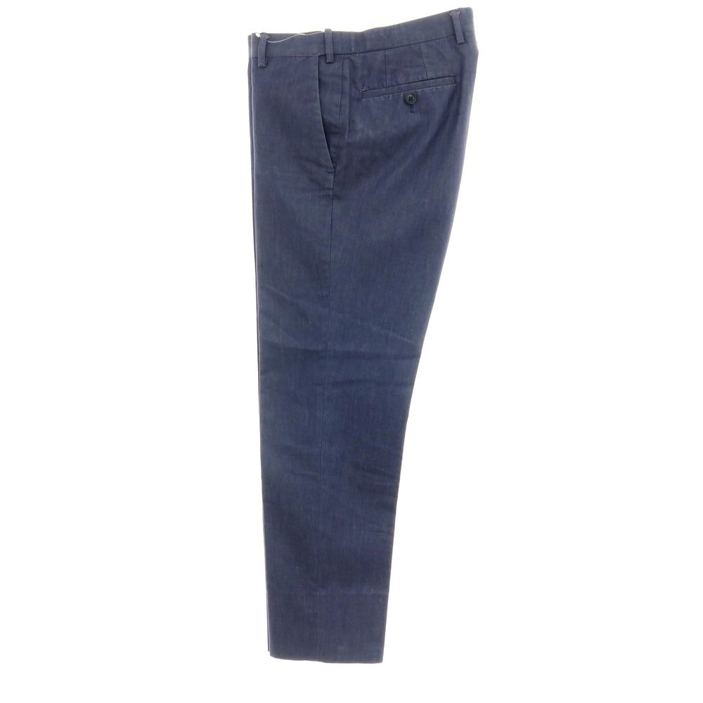 【中古】グリーンレーベルリラクシング green label relaxing コットン カジュアルスラックスパンツ ネイビー【サイズS】【 状態ランクB 】【 メンズ 】