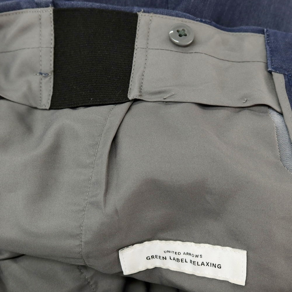 【中古】グリーンレーベルリラクシング green label relaxing コットン カジュアルスラックスパンツ ネイビー【サイズS】【 状態ランクB 】【 メンズ 】
