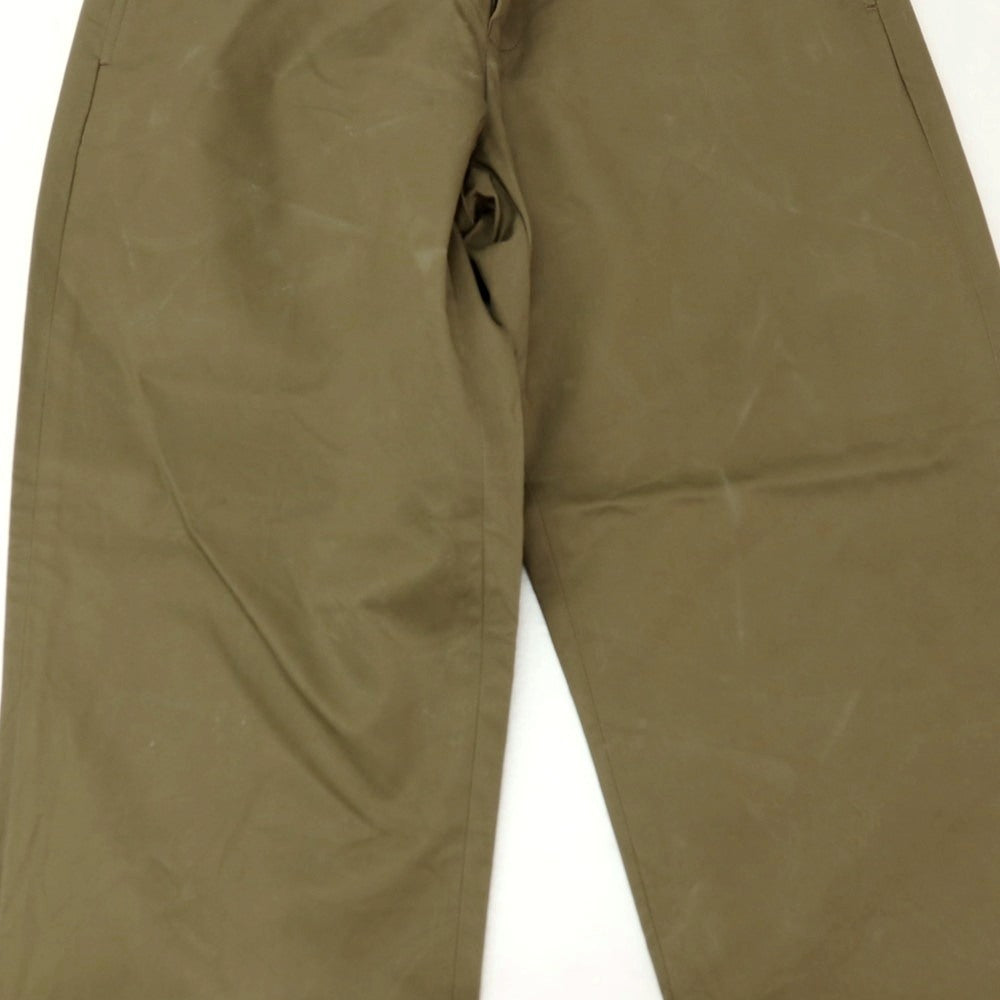 【中古】ビームスプラス BEAMS PLUS コットン カジュアルスラックスパンツ カーキ【サイズS】【 状態ランクC 】【 メンズ 】
