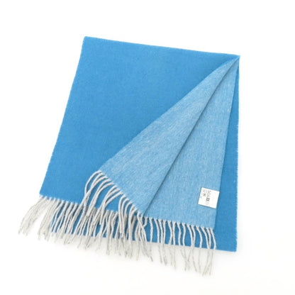 【中古】シップス SHIPS カシミヤ マフラー ライトブルー【 状態ランクB 】【 メンズ 】