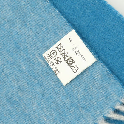 【中古】シップス SHIPS カシミヤ マフラー ライトブルー【 状態ランクB 】【 メンズ 】