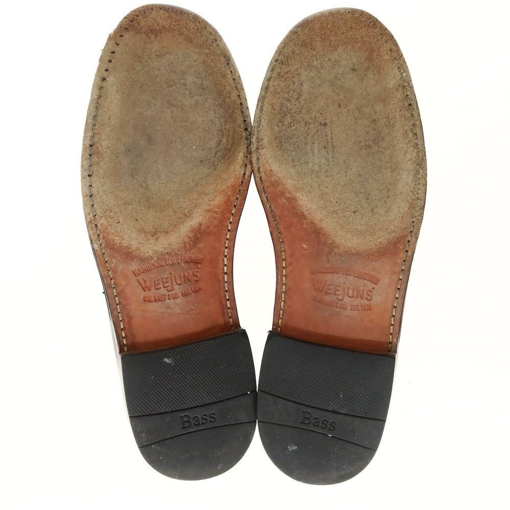 【中古】ジーエイチバス G.H.BASS&amp;CO. WEEJUNS ペニーローファー ブラック【 UK6 1/2 】【 状態ランクC 】【 メンズ 】