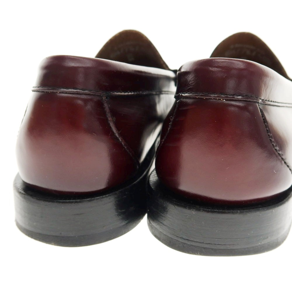 【中古】ジーエイチバス G.H.BASS&amp;CO. WEEJUNS コインローファー バーガンディ【 UK6.5 】【 状態ランクC 】【 メンズ 】