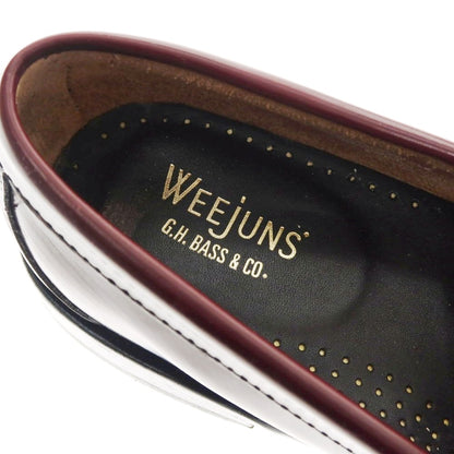 【中古】ジーエイチバス G.H.BASS&amp;CO. WEEJUNS コインローファー バーガンディ【 UK6.5 】【 状態ランクC 】【 メンズ 】