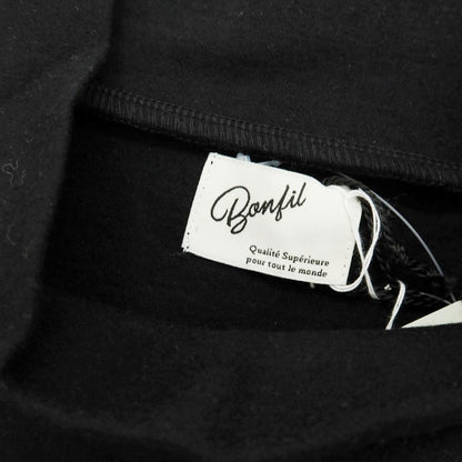 【中古】ボンフィル Bonfil ウール ハイネック 長袖Ｔシャツ ブラック【 M 】【 状態ランクA 】【 メンズ 】
