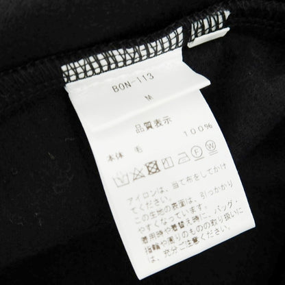 【中古】ボンフィル Bonfil ウール ハイネック 長袖Ｔシャツ ブラック【 M 】【 状態ランクA 】【 メンズ 】