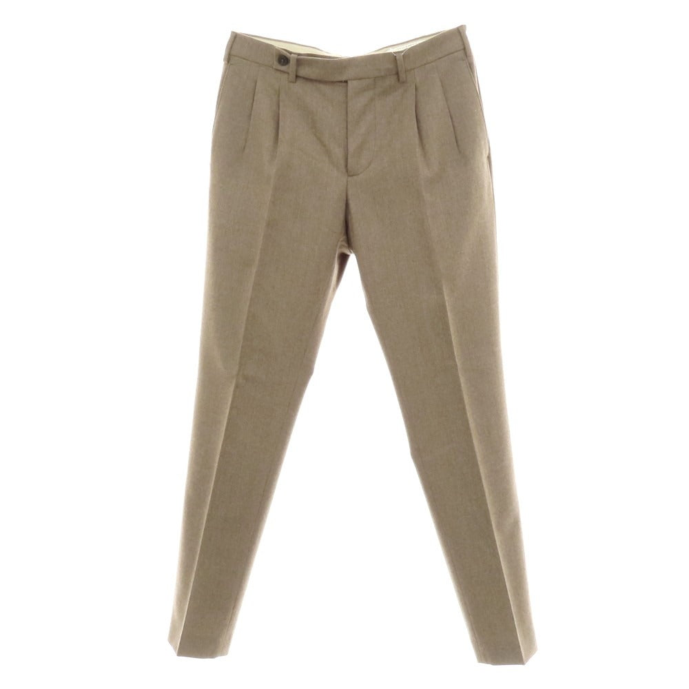 【中古】ベルウィッチ BERWICH ウールカシミヤ ドレススラックスパンツ ブラウン系【 46 】【 状態ランクA 】【 メンズ 】