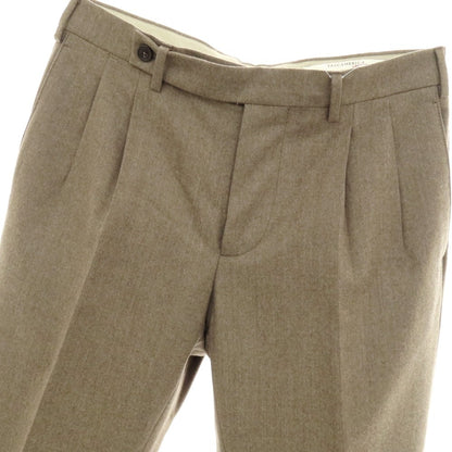 【中古】ベルウィッチ BERWICH ウールカシミヤ ドレススラックスパンツ ブラウン系【 46 】【 状態ランクA 】【 メンズ 】