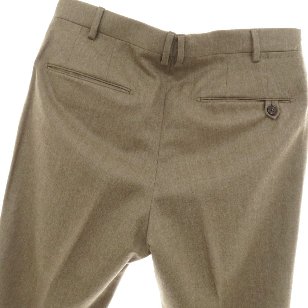 【中古】ベルウィッチ BERWICH ウールカシミヤ ドレススラックスパンツ ブラウン系【 46 】【 状態ランクA 】【 メンズ 】