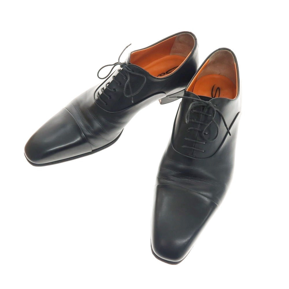 【中古】サントーニ Santoni ストレートチップ ドレスシューズ ブラック【 8 】【 状態ランクB 】【 メンズ 】