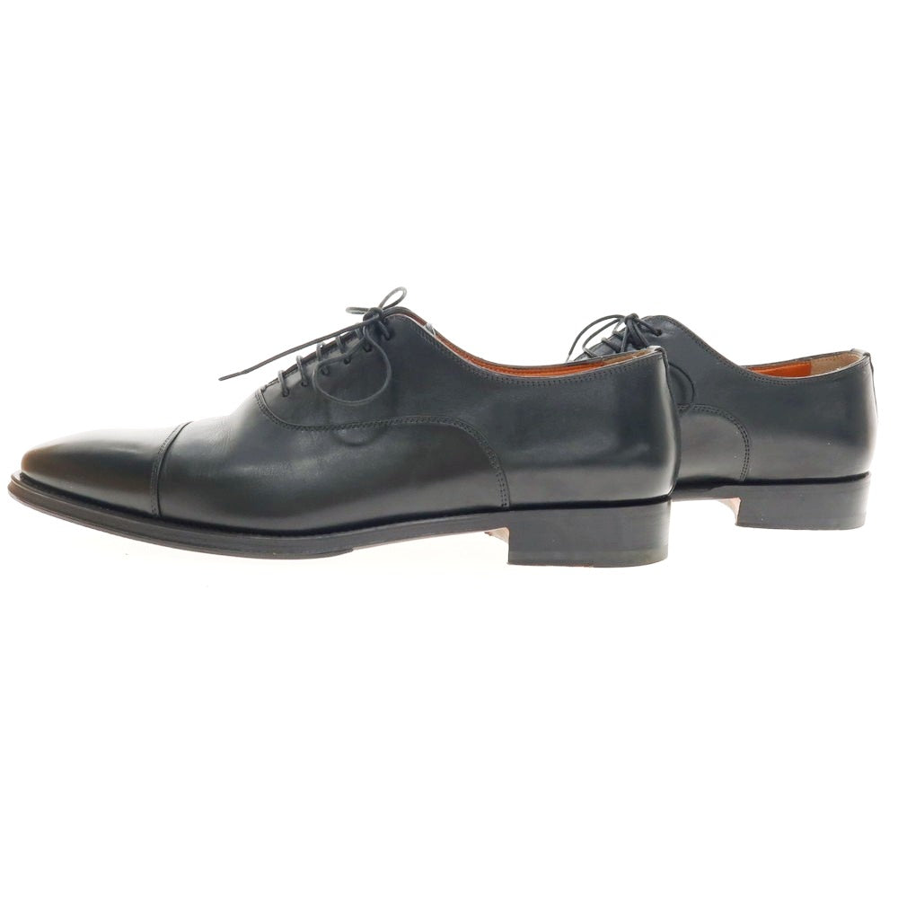 【中古】サントーニ Santoni ストレートチップ ドレスシューズ ブラック【 8 1/2 】【 状態ランクB 】【 メンズ 】