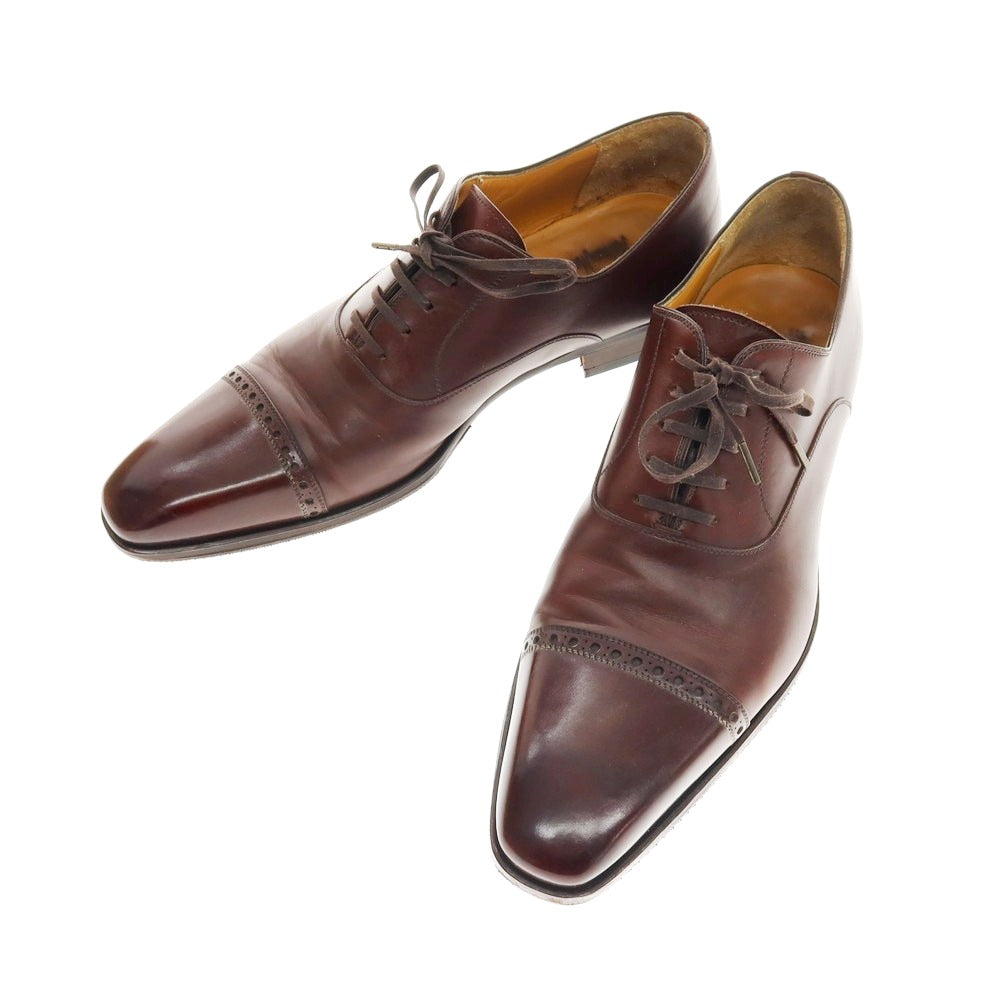 【中古】マグナーニ MAGNANNI ストレートチップ ドレスシューズ ブラウン【 サイズ9 】【 状態ランクB 】【 メンズ 】 [BPD]