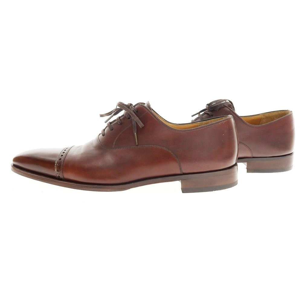 【中古】マグナーニ MAGNANNI ストレートチップ ドレスシューズ ブラウン【 サイズ9 】【 状態ランクB 】【 メンズ 】 [BPD]