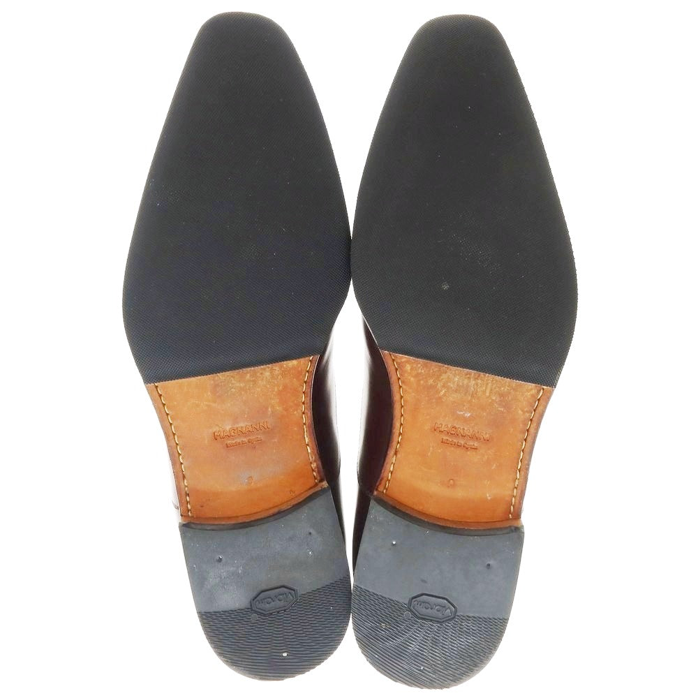 【中古】マグナーニ MAGNANNI ストレートチップ ドレスシューズ ブラウン【 サイズ9 】【 状態ランクB 】【 メンズ 】 [BPD]
