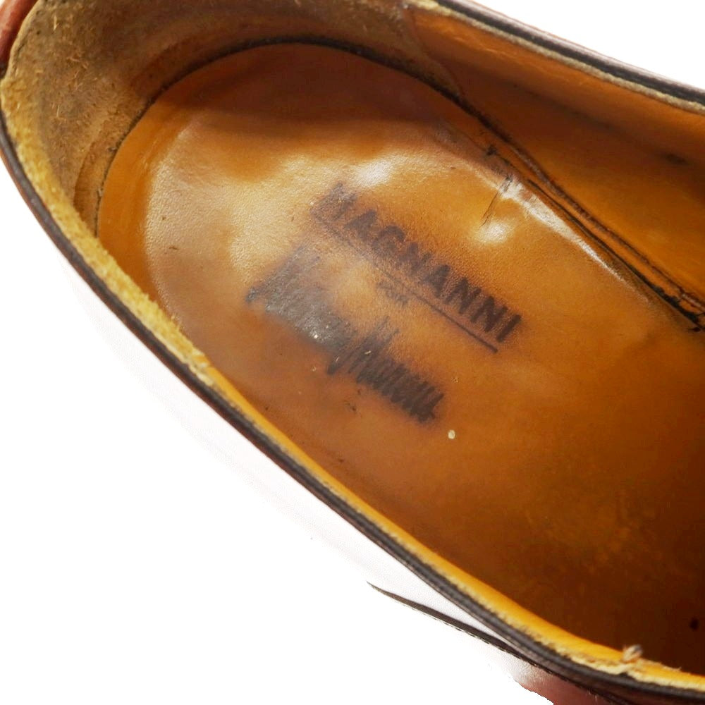【中古】マグナーニ MAGNANNI ストレートチップ ドレスシューズ ブラウン【 サイズ9 】【 状態ランクB 】【 メンズ 】 [BPD]