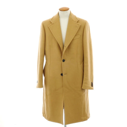 【中古】ティト アレグレット TITO ALLEGRETTO カシミヤ チェスターフィールドコート キャメルベージュ【 48 】【 状態ランクB 】【 メンズ 】
