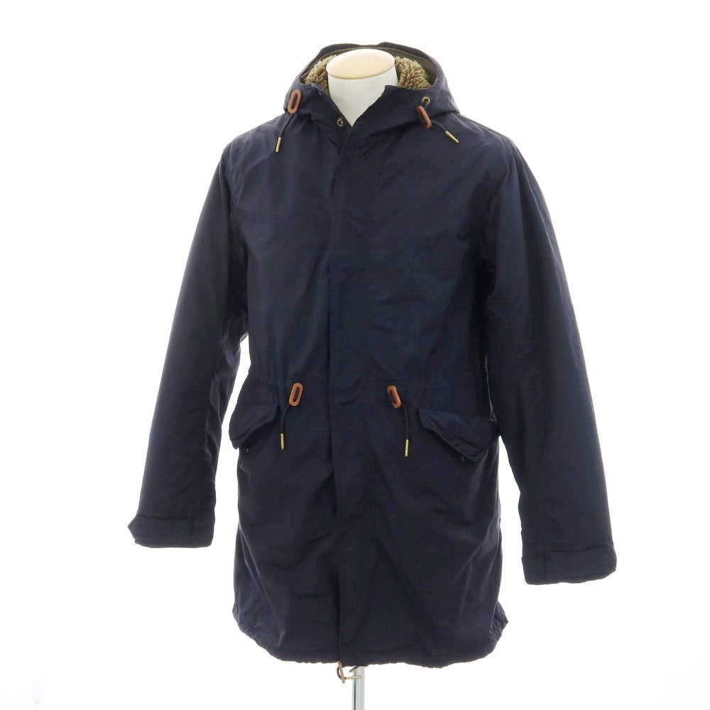 【中古】ポロ ラルフローレン Polo Ralph Lauren ポリエステルナイロン 内ボア モッズコート ネイビー【サイズXS】【 状態ランクC 】【 メンズ 】[CPD]