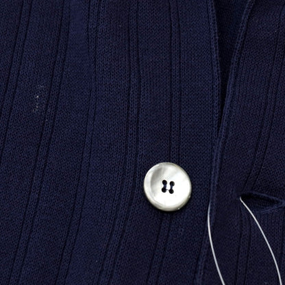 【中古】ラルディーニ LARDINI コットン 2B ニットジャケット ネイビー【サイズM】【 状態ランクC 】【 メンズ 】