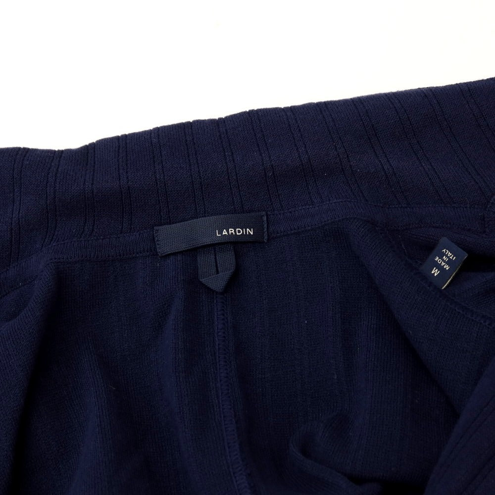 【中古】ラルディーニ LARDINI コットン 2B ニットジャケット ネイビー【サイズM】【 状態ランクC 】【 メンズ 】