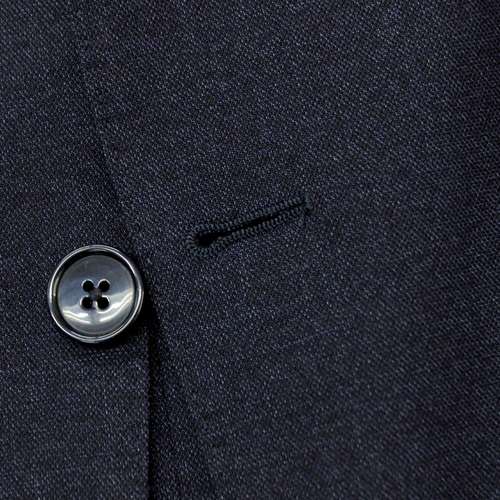 【中古】ラルディーニ LARDINI easy wear ストレッチナイロンウール 3つボタンスーツ セットアップ ネイビー【サイズ52 7REG】【 状態ランクC 】【 メンズ 】