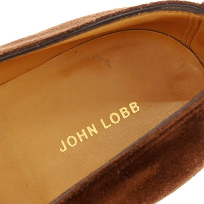 【中古】ジョンロブ John Lobb LOPEZ ロペス スエード コインローファー ブラウン【 6 1/2 E 】【 状態ランクB 】【 メンズ 】