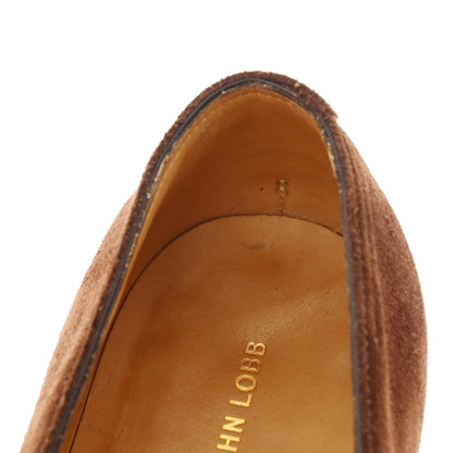 【中古】ジョンロブ John Lobb LOPEZ ロペス スエード コインローファー ブラウン【 6 1/2 E 】【 状態ランクB 】【 メンズ 】