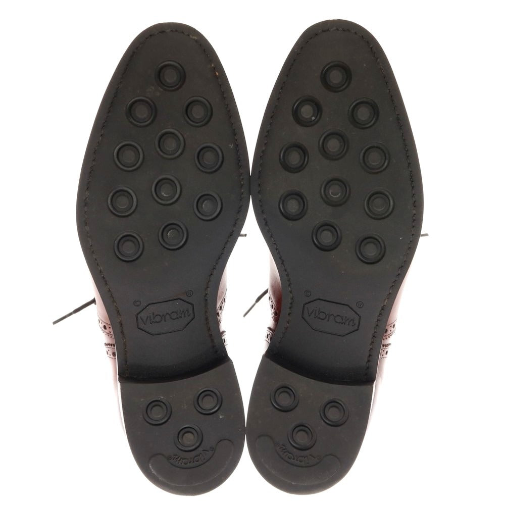 【中古】エドワードグリーン EDWARD GREEN CADOGAN カドガン セミブローグ ドレスシューズ ブラウン系【 7 E 】【 状態ランクB 】【 メンズ 】