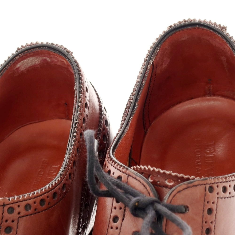 【中古】エドワードグリーン EDWARD GREEN CADOGAN カドガン セミブローグ ドレスシューズ ブラウン系【 7 E 】【 状態ランクB 】【 メンズ 】