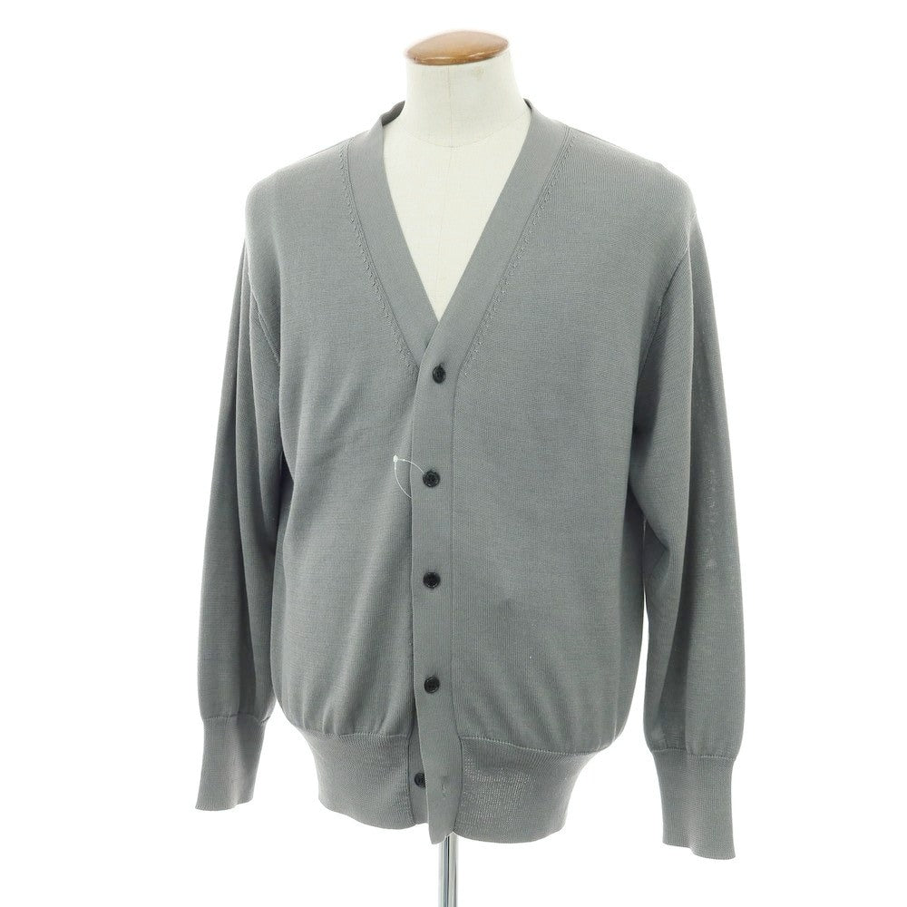 【中古】レンコントラント RENCONTRANT ハイゲージ シルク カーディガン グレー【 M 】【 状態ランクC 】【 メンズ 】