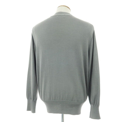 【中古】レンコントラント RENCONTRANT ハイゲージ シルク カーディガン グレー【 M 】【 状態ランクC 】【 メンズ 】