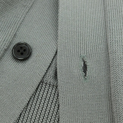 【中古】レンコントラント RENCONTRANT ハイゲージ シルク カーディガン グレー【 M 】【 状態ランクC 】【 メンズ 】